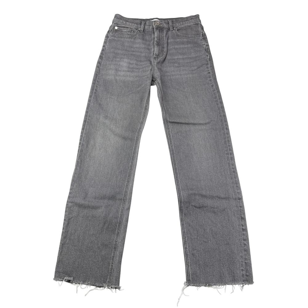 SANDRO Straight Leg Stretch Jean Size 28 Fray Hem - Picture 3 of 9